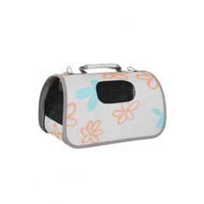 Torba podróżna Flower S szara 21x36x24cm Zolux