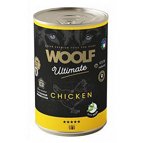 WOOLF Ultimate DogFood konserwa. Kurczak 400g WOOLF Ultimate DogFood konserwa. Kurczak 400g