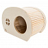 PetBuddy karawan, naturalny domek, 34.5 x 20 x 22 cm, drewno sosnowe