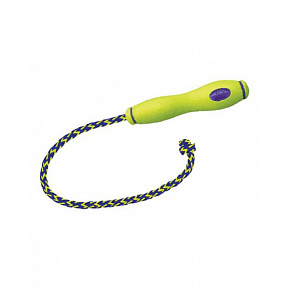 Zabawka Kong Dog Airdog Kij z liną, aportująca, piszcząca tenis, guma wulkanizowana, M