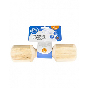Zabawka DUVO+ Hantel drewniany do aportowania L - 24,5x6,5x6,5cm - 475g