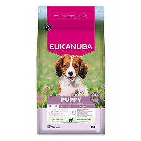 Eukanuba Dog Puppy Small&Medium bogata w jagnięcinę 3kg Eukanuba Dog Puppy Small&Medium bogata w jagnięcinę 3kg