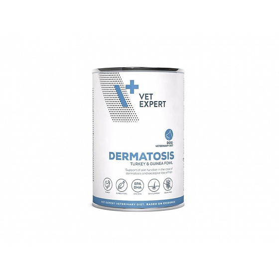Vetexpert VD 4T Dermatosis Turkey&Guinea puszka. dog400g