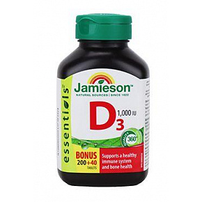 Jamieson Witamina D3 1000IU 240tbl