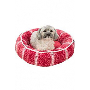 Legowisko LUMI świąteczne biało-czerwone okrągłe 50cm TR 1szt. Legowisko LUMI świąteczne biało-czerwone okrągłe 50cm TR 1szt.