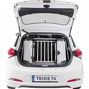 Uniwersalna tylna kratka/zamienia bagażnik w transporter 94 -114 x 69 x 53 cm, jasnoszara/srebrna