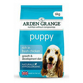 Arden Grange Dog Puppy/Junior bogaty w świeżego kurczaka.6kg