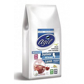 Agil Junior All Breed Sensitive GF Jagnięcina i Dziczyzna 2kg