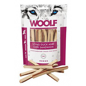 Przysmak Woolf Dog Duck & Codfish Soft Sandwich LONG 100 g Przysmak Woolf Dog Duck & Codfish Soft Sandwich LONG 100 g
