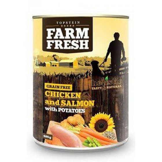 Farm Fresh Dog Chicken&Salmon with Potatoes puszka 800g