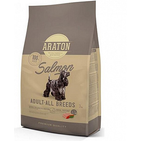 ARATON dog adult łosoś NOWOŚĆ 3 kg