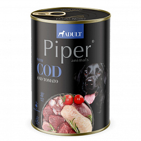 NEW PIPER z dorszem i pomidorami, konserwa dla psów 400 g