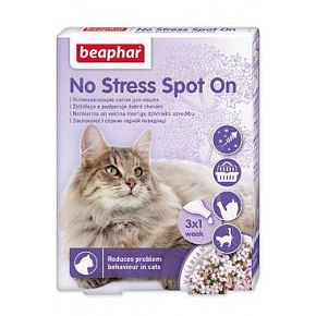 Beaphar No Stress Spot-on dla kotów 3x0,4ml