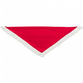 Xmas NECKERCHIEF - świąteczny aksamitny szal, czerwony