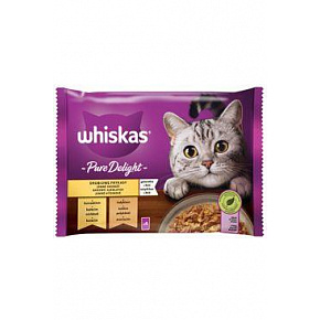 Whiskas saszetka Pure Delight drobiowe w galarecie 4x85g