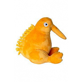 Zabawka dla psa PLUSH pluszowa, piszcząca, pomarańczowa 16cm Kiwi