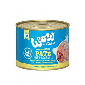 WOW Cat konserwa. Kitten Paté kurczak z krewetkami 200g