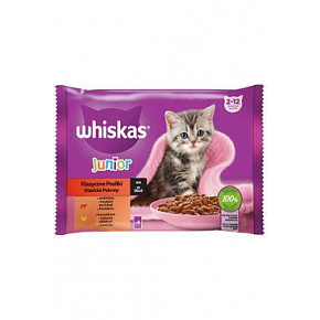 Whiskas saszetka Core Junior klasyczna.wybór w soku 4x85g