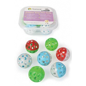 Zabawka BOX Piłeczka Jingle 2-kolorowa 4cm /7szt