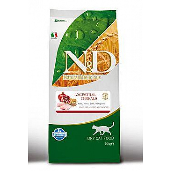 N&D LG CAT Adult Kurczak & Granat 10kg