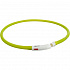 Obroża świecąca USB XS-XL 70 cm / 10 mm, zielona