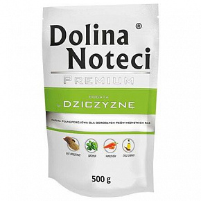 DOLINA NOTECI PREMIUM saszetka z dziczyzną dla psów 500 g