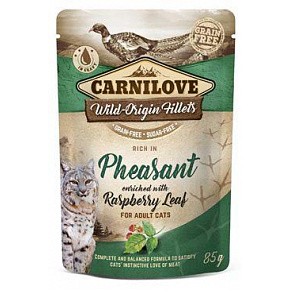 Carnilove Cat Pouch Bażant & Liście Maliny 85g
