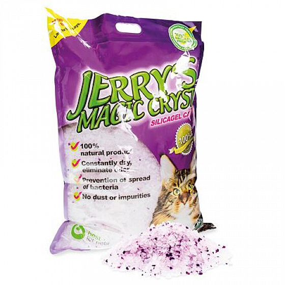 Żwirek dla kota Jerrys Magic Crystals 16l Lawenda