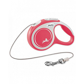 Smycz Flexi New Comfort linka M 5 m czerwona (do 20 kg)