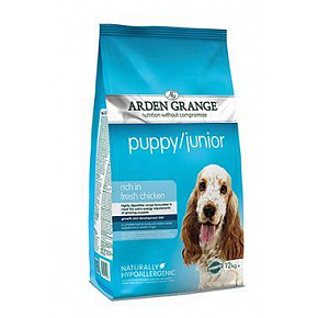 Arden Grange Dog Puppy/Junior bogaty w świeżego kurczaka.12kg