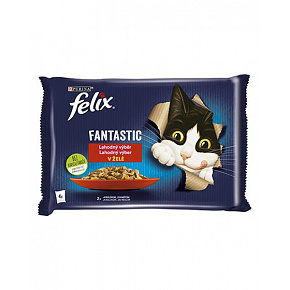 Nestlé FELIX Fantastic cat Multipack królik&jagnięcina w galarecie saszetka 4x85 g