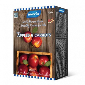 SMOOKIES Premium APPLE - ciasteczka jabłkowe 100% human grade, 200g SMOOKIES Premium APPLE - ciasteczka jabłkowe 100% human grade, 200g