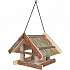 Natural Living karmnik wiszący z dachem z trawy 25x25x25c