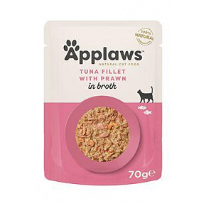 Applaws Cat saszetka Adult Broth tuńczyk z krewetkami 70g