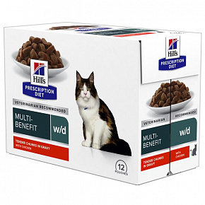 HILLS PD Fe Adult w/d DIABETES&WEIGHT LOSS Chicken Kapsička 12 x 85 g HILLS PD Fe Adult w/d DIABETES&WEIGHT LOSS Chicken Kapsička 12 x 85 g