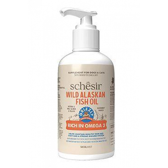 Olej z łososia z dorszem Schesir Grizzly 500ml