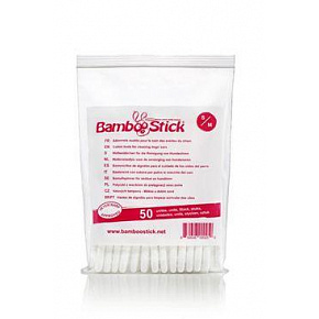 Patyczki bawełniane BambooStick S/M do czyszczenia. uszy psów 50 szt.