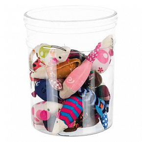 Myszki i rybki plusz/tkanina 9-12 cm (42 szt.)