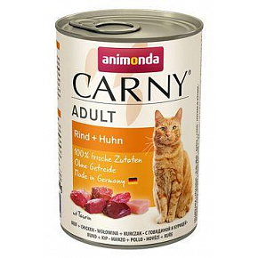 Animonda kot CARNY puszka. Adult wołowina/kurczak 400g Animonda kot CARNY puszka. Adult wołowina/kurczak 400g