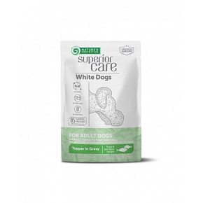 Natures P Superior care white dog adult all breeds tuńczyk i okoń morski saszetka 24 x 70 g