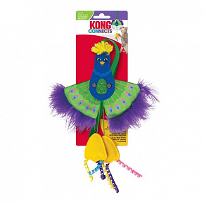 Hračka Kong Cat Connects™ Peacock Páv farebný polyester