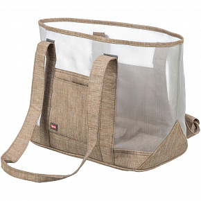 Transportowa siatkowa torba MARY, 53 x 30 x 20 cm, nośność 6 kg, piaskowa Transportowa siatkowa torba MARY, 53 x 30 x 20 cm, nośność 6 kg, piaskowa