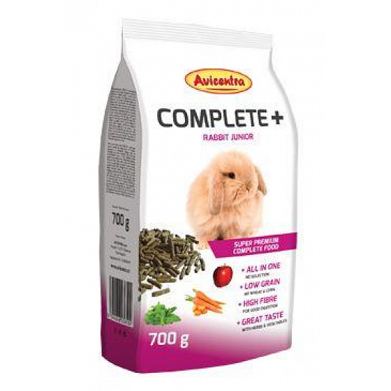 Avicentra COMPLETE+ królik junior 700g