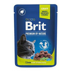 Brit Premium Cat saszetka Lamb for Sterilised 100g Brit Premium Cat saszetka Lamb for Sterilised 100g