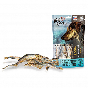 KIDDOG SUPER PREMIUM 100% suszona prawdziwa ryba - islandzki śledź 14 cm / 100 g KIDDOG SUPER PREMIUM 100% suszona prawdziwa ryba - islandzki śledź 14 cm / 100 g
