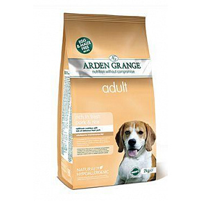 Arden Grange Dog Adult bogaty w świeżą Wieprzowinę i Ryż 2kg