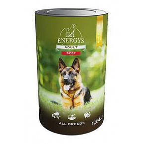 Krmivo pro psy ENERGYS Adult dog Can Beef konz.1,24kg