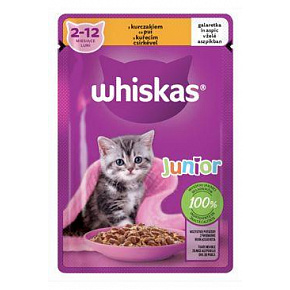 Whiskas saszetka Core Junior kurczak w galarecie 85g
