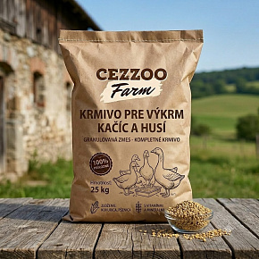 CEZZOO FARM pasza do tuczenia kaczek i gęsi - mieszanka granulowana 25kg CEZZOO FARM pasza do tuczenia kaczek i gęsi - mieszanka granulowana 25kg