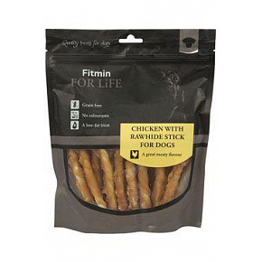 Fitmin FL dog poch. Treats Kurczak na bawołej pałeczce 400g Fitmin FL dog poch. Treats Kurczak na bawołej pałeczce 400g